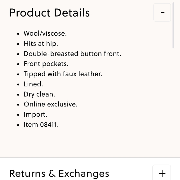 J. Crew Antique White and Black Pea Coat - Picture 12 of 12